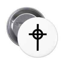 Celtic cross button