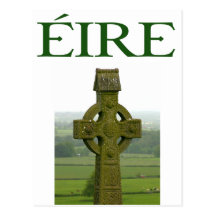 Celtic Cross Eire Irish Shirts and gifts Post Cards