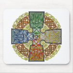 Celtic Cross Elemental Colours mousepads