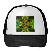 Celtic Cross Fractal Art Trucker Hats