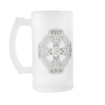 Celtic Cross Frosted Mug