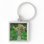 Celtic Cross Gravestone Keychains
