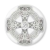 Celtic Cross Round Refrigerator Magnet