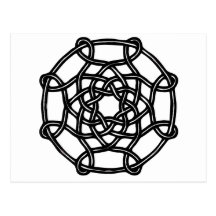 Celtic Design - Basic Round Knot Postcard