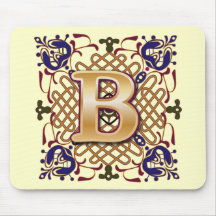Celtic Design Letter B Mousepad