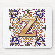 Celtic Design Letter Z Mousemats