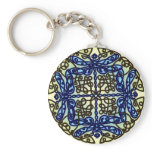 Celtic Dragonflies Blue keychains