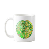 Celtic DragonsYellow-Green Coffee Mugs