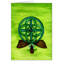 Celtic Faerie Blank Greeting Card