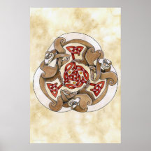 Celtic Ferret Triskel Posters