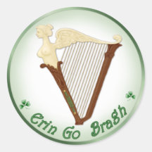 Celtic Harp Stickers
