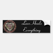 Celtic Heart Bumper Sticker