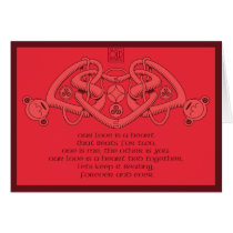 Celtic Heart Verse card