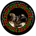 Celtic Holiday Mastiff Ornament photo sculptures