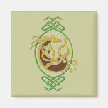 Celtic Horse - colours Fridge Magnet