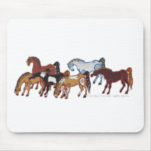 celtic horse herd mousepad