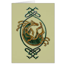 Celtic Horse - stone Greeting Card