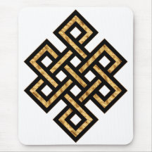 Celtic Knot 10 Gold Mouse Mat