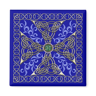 Celtic Knot Cross Magnet by pentagramstar
