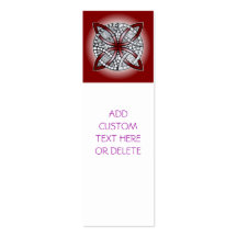 Celtic Knot Doodle Maroon Red Business Card