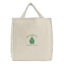 Celtic Knot Embroidery with Irish Proverb Tote Bag embroidered bags