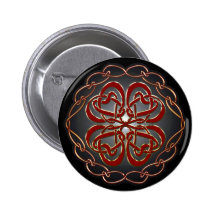 Celtic knot Hearts Buttons