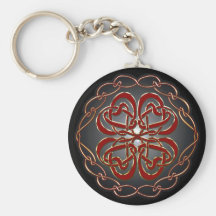 Celtic knot Hearts Key Chain