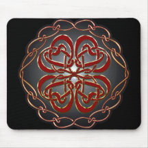 Celtic knot Hearts Mouse Pads