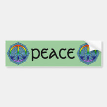 Celtic Knot Peace Bumper Sticker