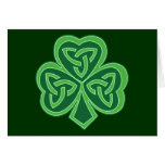 Celtic Knot Shamrock Cards