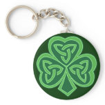 Celtic Knot Shamrock keychains