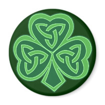 Celtic Knot Shamrock Magnets