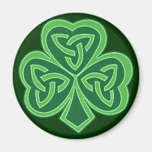 Celtic Knot Shamrock Magnets