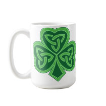 Celtic Knot Shamrock Mug