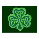 Celtic Knot Shamrock Postcard