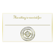 Celtic Knot table reservation card Business Card Templates