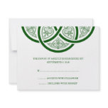 Celtic Knot Wedding RSVP Cards invitations
