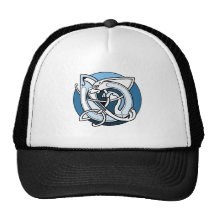 Celtic Knotwork Design - Blue Dog Mesh Hat