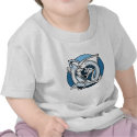 Celtic Knotwork Design - Blue Dog t-shirts