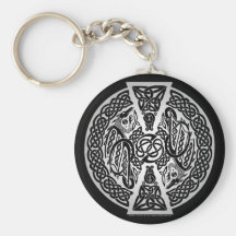 Celtic Knotwork Dragons KeyChain