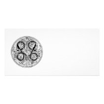 Celtic knotwork on any colour personalised photo card