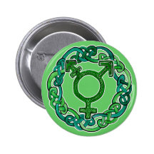 Celtic Knotwork Transgender Symbol Buttons