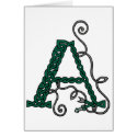Celtic Letter A card