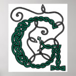 Celtic Letter G print