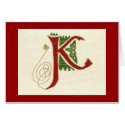 CELTIC LETTER K cards