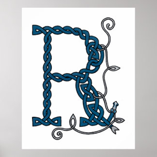 Celtic Letter Posters, Celtic Letter Prints - Zazzle UK