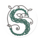 Celtic Letter S Stickers