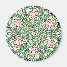 Celtic Lotus Fridge Magnet