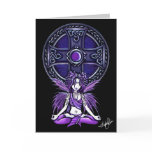 Celtic Lotus Meditation Fairy Card