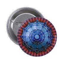 Celtic Mandala | red radial Button